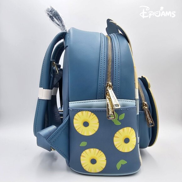 Loungefly Disney Lilo & Stitch Pineapple Pizza Mini Backpack - Picture 4 of 8